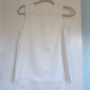 Cooper & Ella Classic White Sleeveless Blouse
